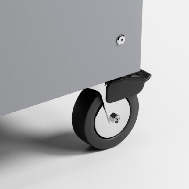 Lockable caster wheels